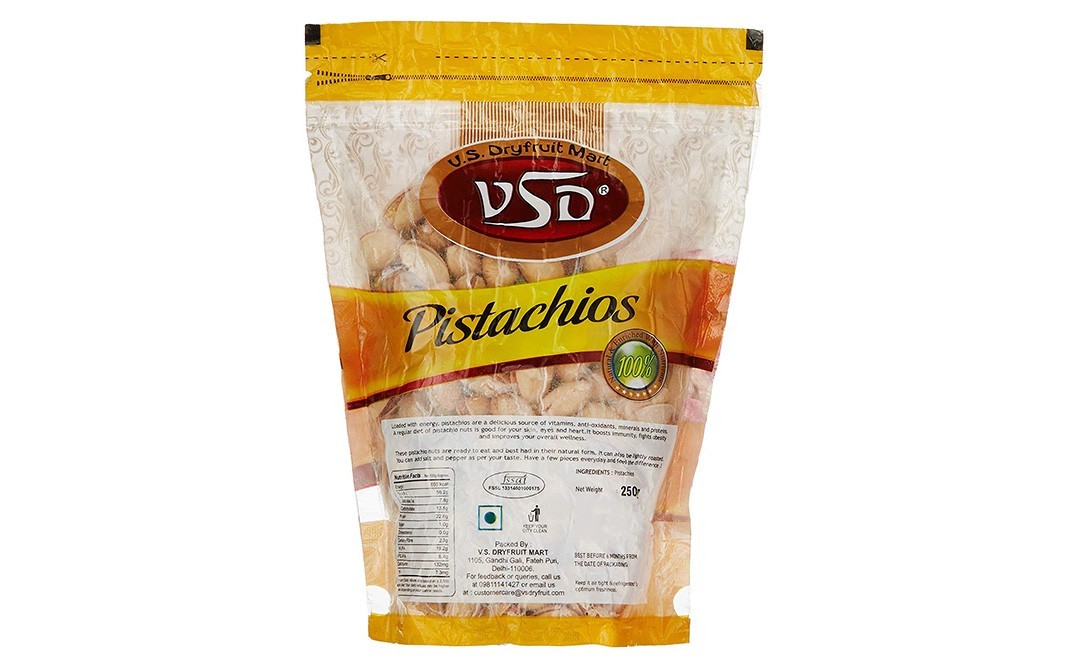 VSD Regular Pistachios    Pack  250 grams